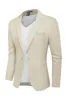 Men's Leisure Slim Fit Linen Jacket Lightweight Two Buttons Blazer Sporty Slim Fit Casual Blazer sold by Paul Jones