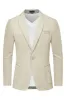 Men's Leisure Slim Fit Linen Jacket Lightweight Two Buttons Blazer Sporty Slim Fit Casual Blazer sold by Paul Jones