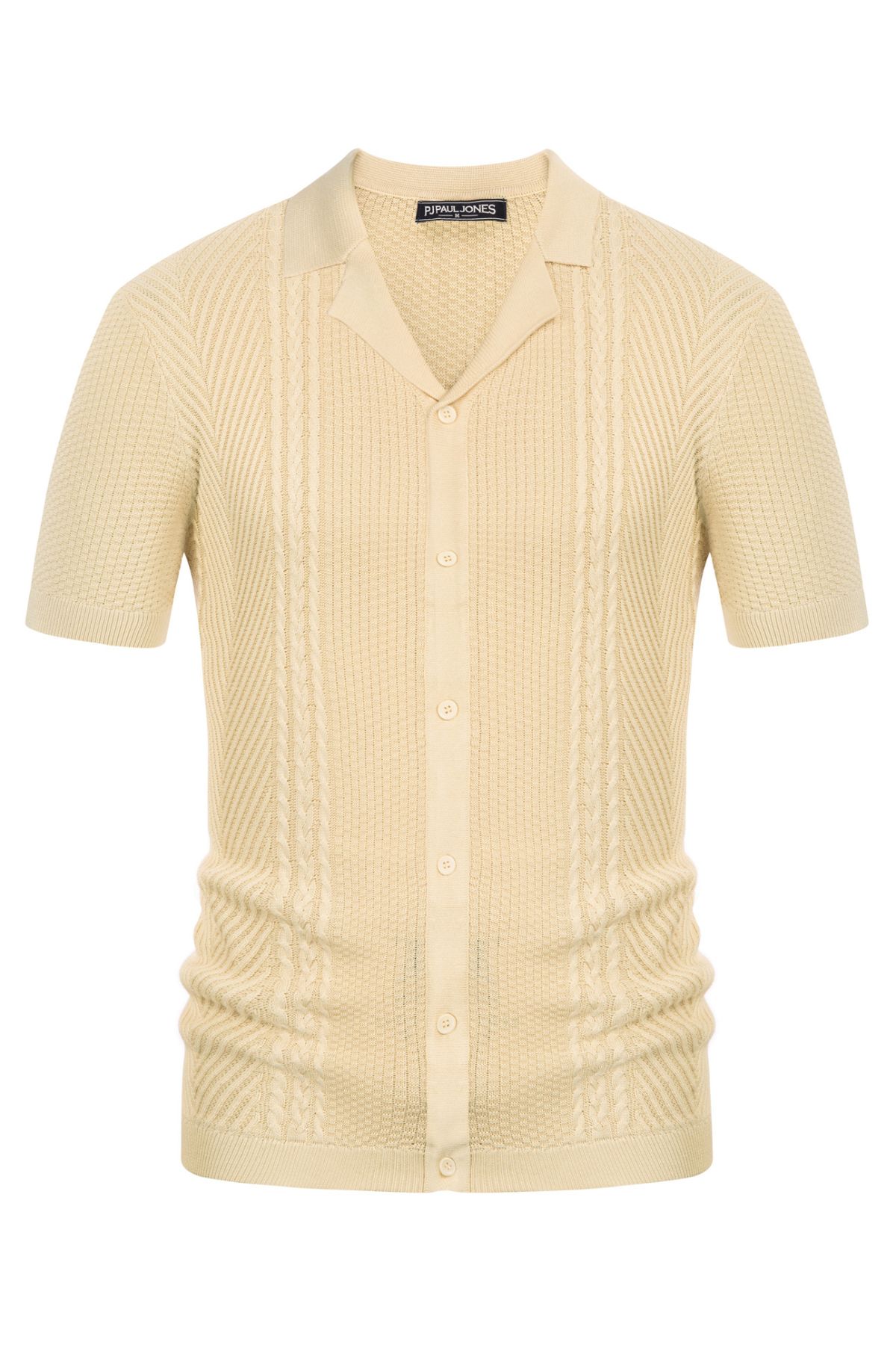 Mens Knit Polo Shirts Short Sleeve Button Down Knitted Breathable Cardigans Shirts sold by Paul Jones product image thumbnail 3