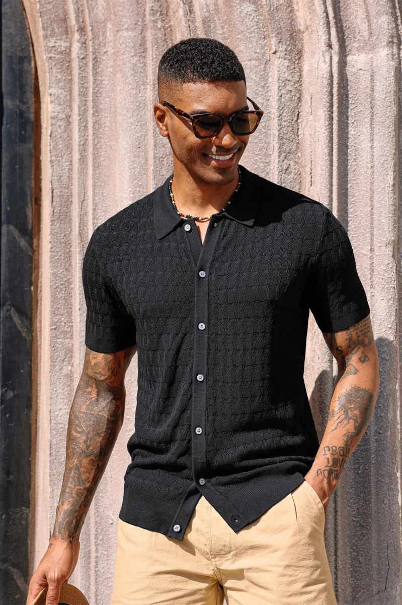 トップス BoTT Button Down Knit Polo L BoTT Button Down Knit Polo