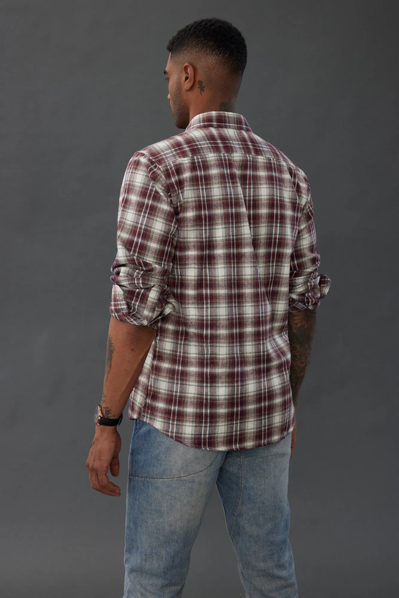 Mens Flannel Button Down Shirts Plaid Casual Regular Fit Long Sleeve Cardigans Casual Shirts sold by Paul Jones product image thumbnail 4