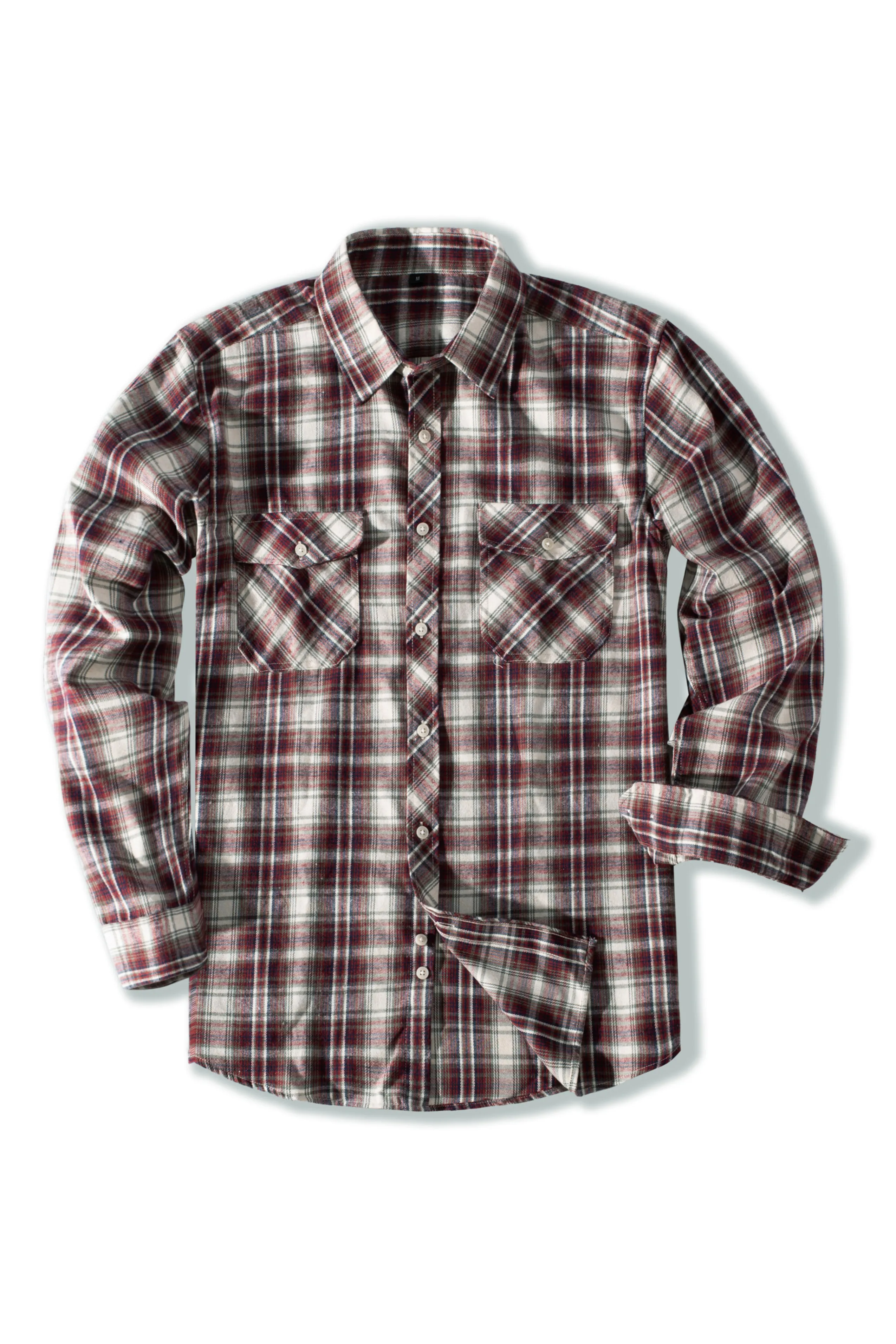 Mens Flannel Button Down Shirts Plaid Casual Regular Fit Long Sleeve Cardigans Casual Shirts sold by Paul Jones product image thumbnail 3