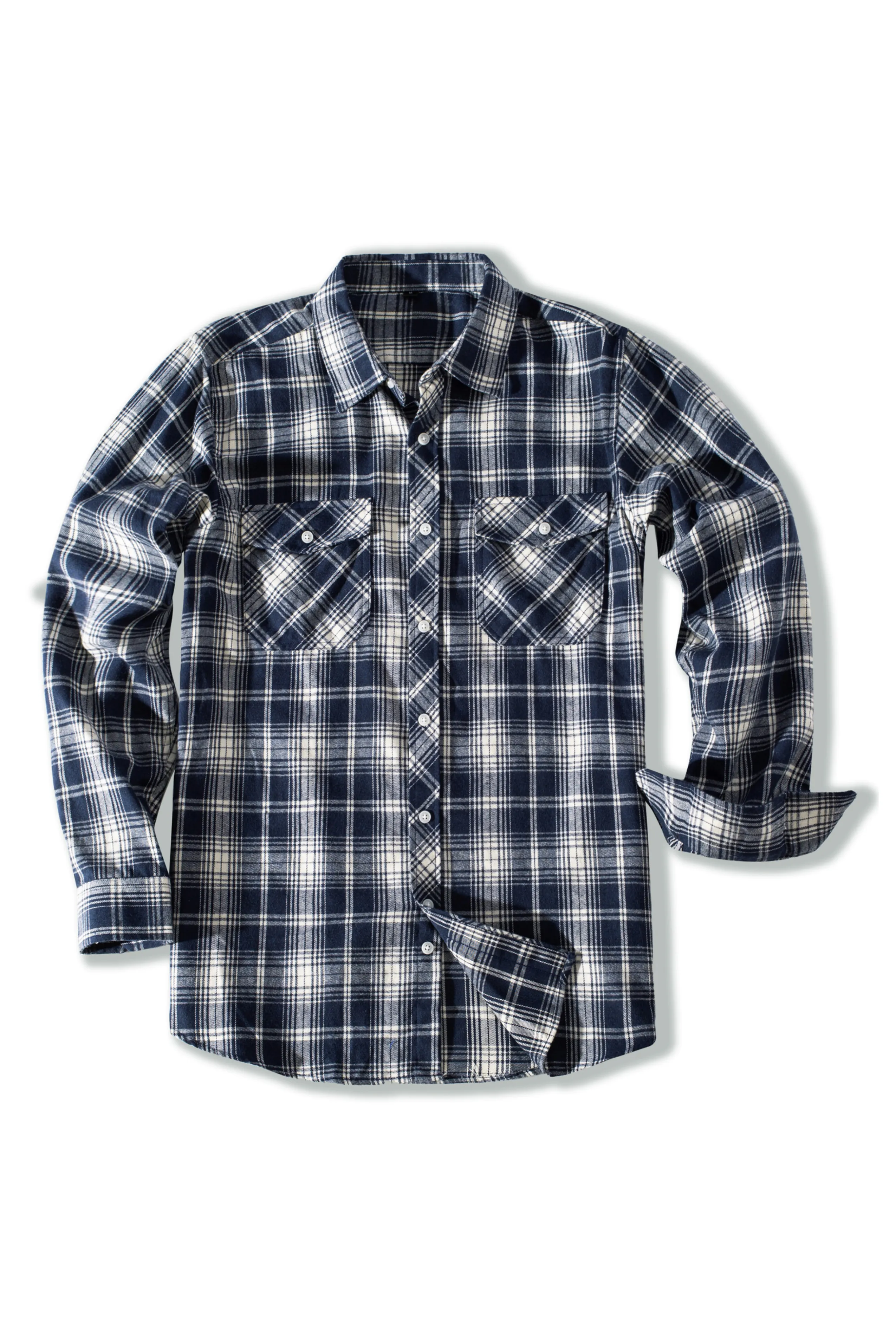 Mens Flannel Button Down Shirts Plaid Casual Regular Fit Long Sleeve Cardigans Casual Shirts sold by Paul Jones product image thumbnail 5