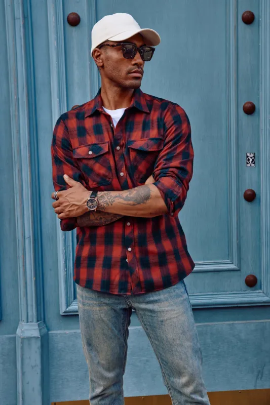 Mens Flannel Button Down Shirts Plaid Casual Regular Fit Long Sleeve Cardigans Shirts sold by Paul Jones