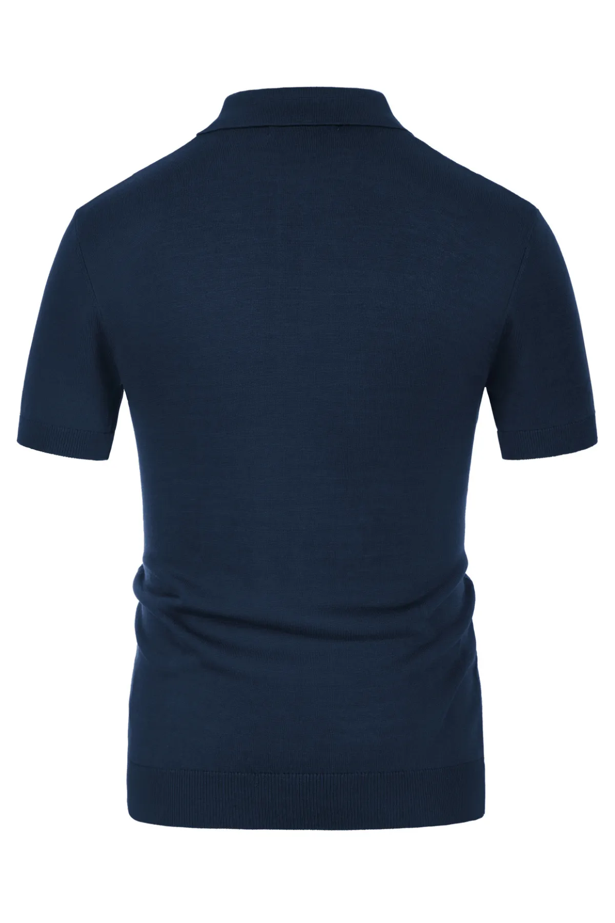 Men's Vintage Polo Shirts Lightweight Retro 70s Knit Houndstooth Golf Pullover Shirts sold by Paul Jones product image thumbnail 4