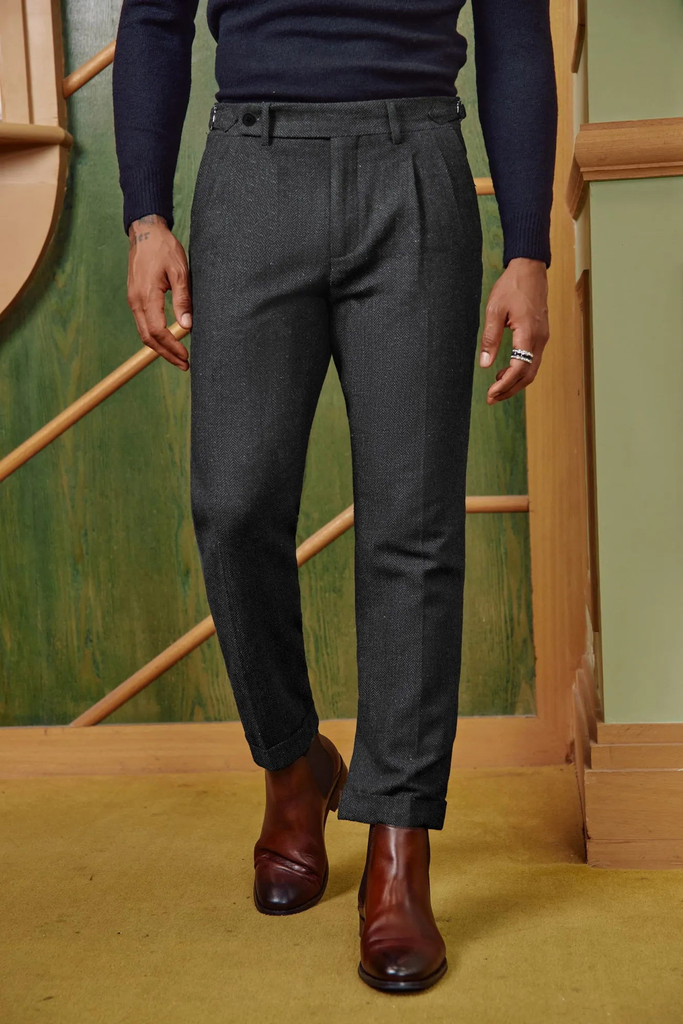 Mens Casual Two Buttons Lightweight Blazer Jacket Regular Fit Stretch Knit Sport Coats And Pants sold by Paul Jones product image thumbnail 2