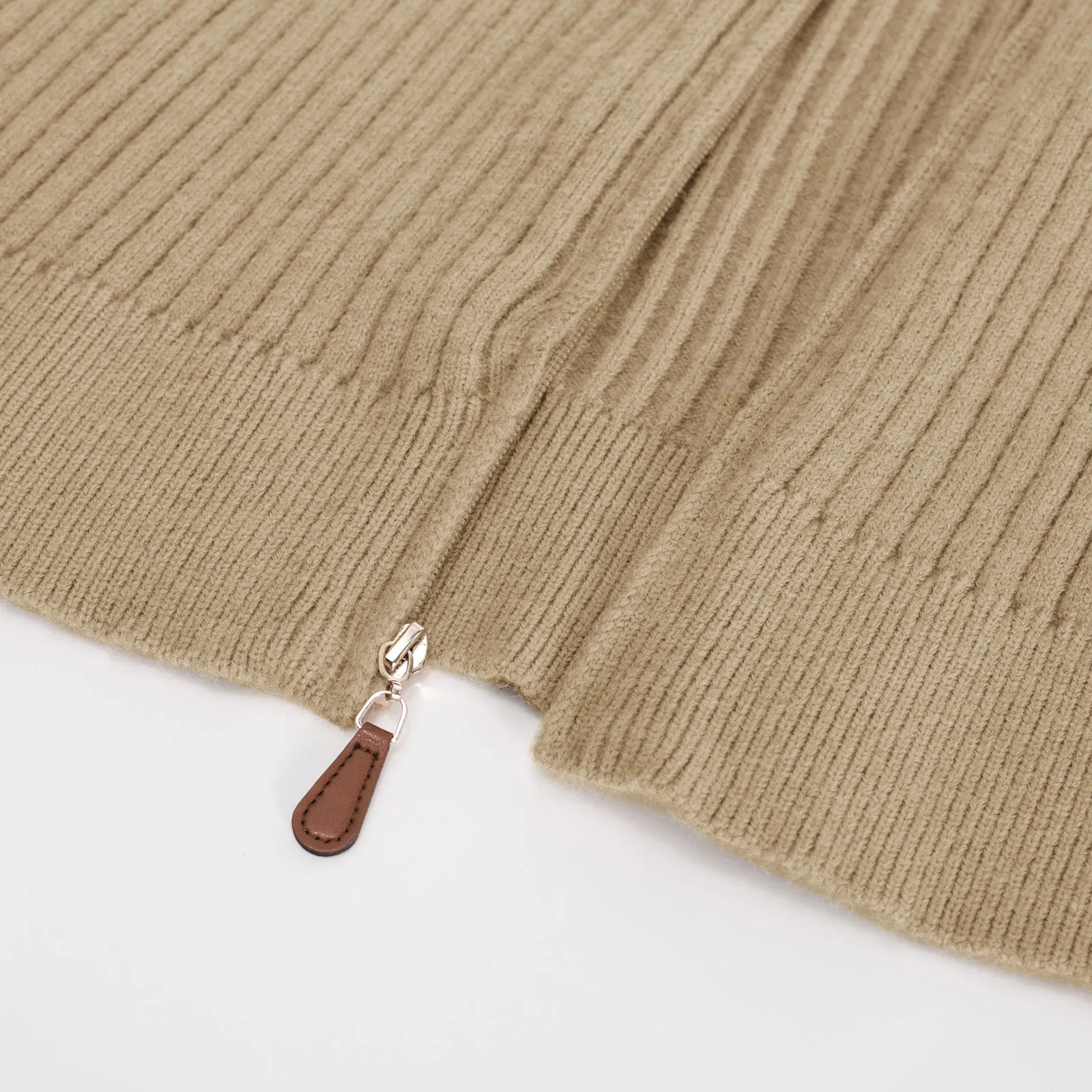 Men Stylish Stand Collar Cardigan Long Sleeve Zip-up Sweater Knitwear sold by Paul Jones product image thumbnail 2