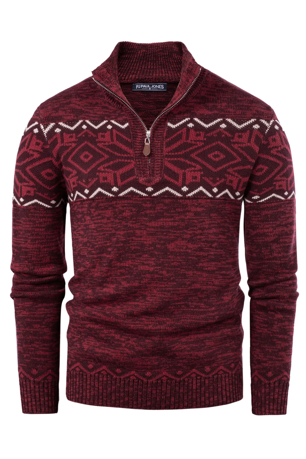 Paul Jones Men's Sweater Mock Neck Sweater Fair Isle Pattern Pullover Sweater sold by Paul Jones product image thumbnail 3