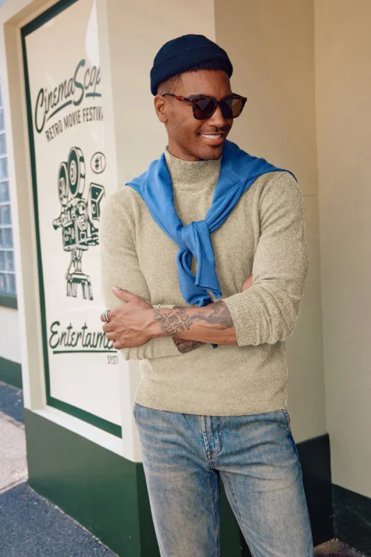 Men's Turtleneck Sweater Long Sleeve Under Wool Blend Pullover Sweaters sold by Paul Jones