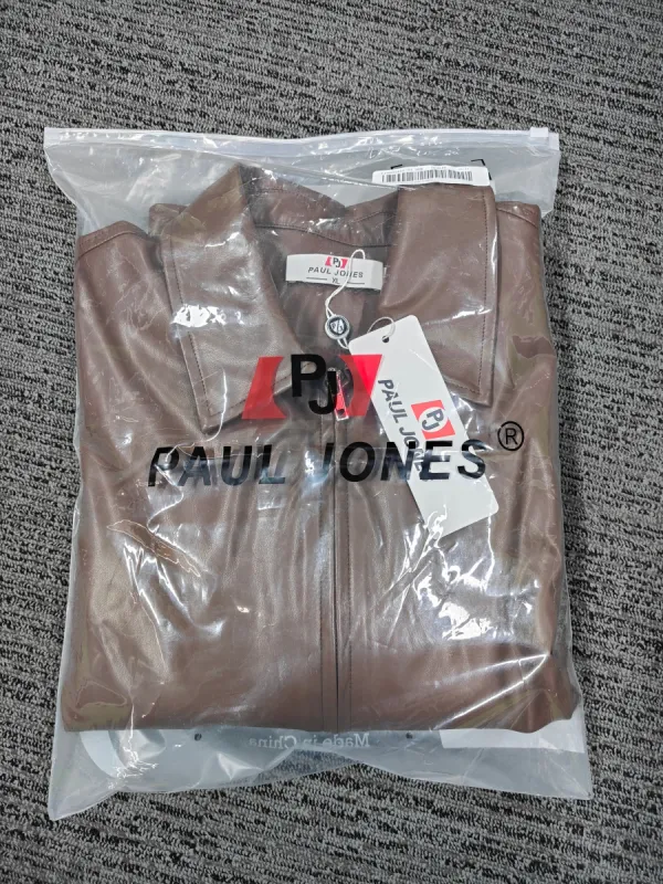 PJ PAUL JONES Womens Oversized Leather Jackets Zip Up Coats Faux Motorcycle Bomber Outfits sold by Paul Jones