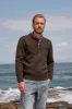 Men's Full Zip Up Sweater Casual Stand Collar Cardigan Lightweight Knit Jackets sold by Paul Jones