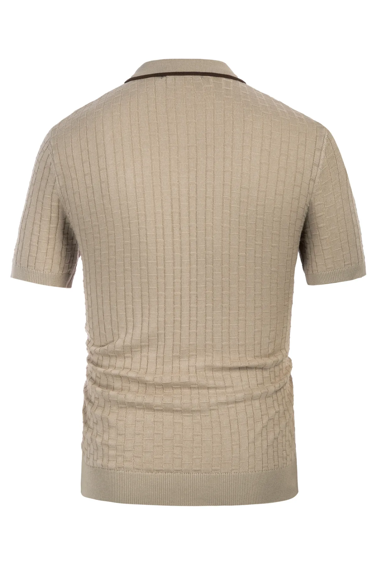 Men's Polo Shirts Shirt Short Sleeve Knitted Polo Sweater Summer Casual Texture Polo Shirt sold by Paul Jones product image thumbnail 4