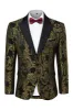 Men's Blazer Slim Fit Dress Floral Pattern Sport Jacket One Button sold by Paul Jones