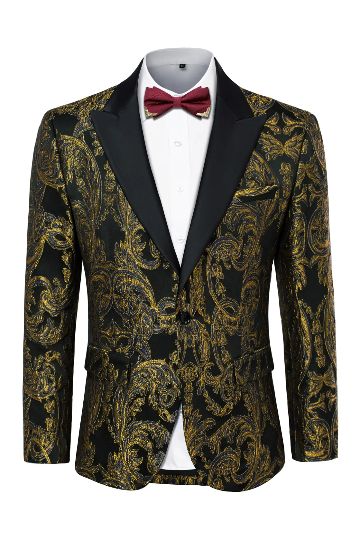 Men's Blazer Slim Fit Dress Floral Pattern Sport Jacket One Button sold by Paul Jones product image thumbnail 3
