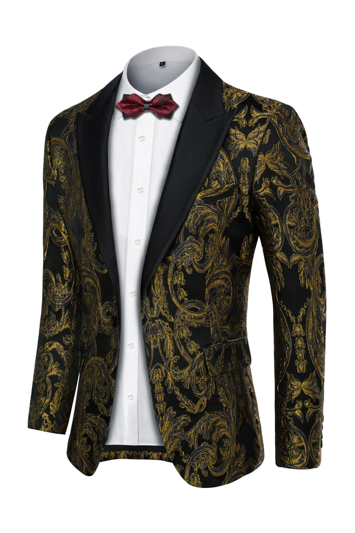 Men's Blazer Slim Fit Dress Floral Pattern Sport Jacket One Button sold by Paul Jones product image thumbnail 4