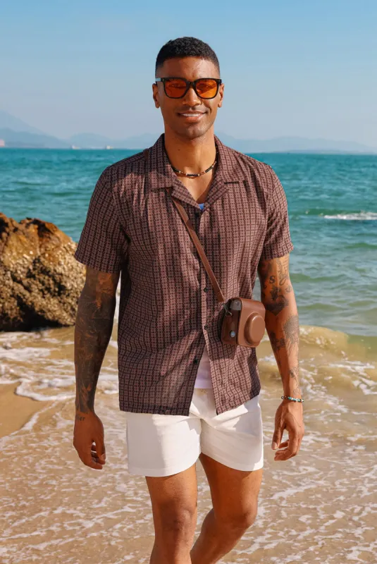 Mens Casual Button Down Shirts Floral Pattern Short Sleeve Cuban Hawaiian Shirts sold by Paul Jones