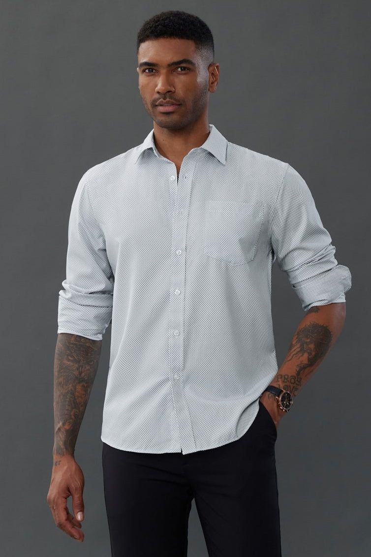 PJ Men's Business Dress Shirts Long Sleeve Cardigans Shirts sold by Paul Jones product image thumbnail 2