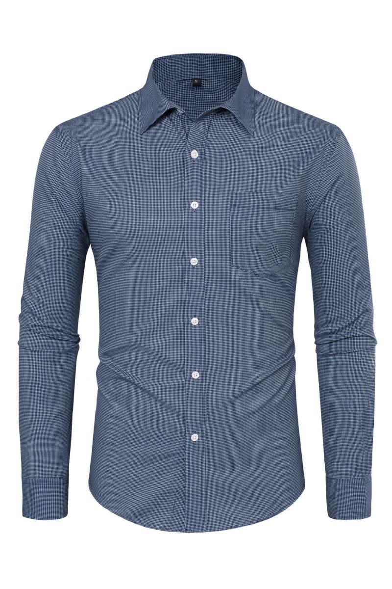 PJ Men's Business Dress Shirts Long Sleeve Cardigans Shirts sold by Paul Jones product image thumbnail 3