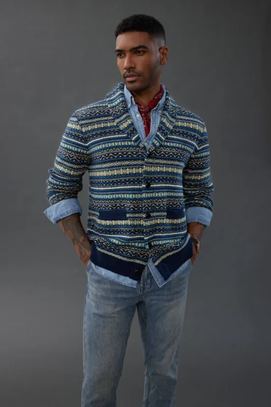 PJ Paul Jones Mens Button-Down Cardigan Sweater Shawl Collar Long Sleeve Sweater sold by Paul Jones