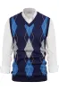 Men's Soft Argyle Sweater Vest Slim Fit V-Neck Knitted Pullover Vest sold by Paul Jones