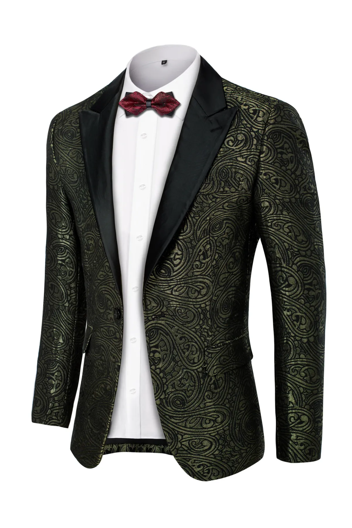 Men's Blazer Slim Fit Dress Floral Pattern Sport Jacket One Button sold by Paul Jones product image thumbnail 4