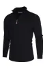 Men Stand Collar Sweater Long Sleeve Zip-up Neck Ribbed Cuff Pullover sold by Paul Jones
