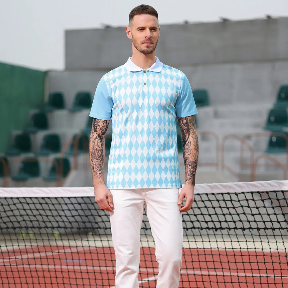 Mens Polo Shirt Short Sleeve Performance Golf Polo Pullover Shirts sold by Paul Jones product image thumbnail 2