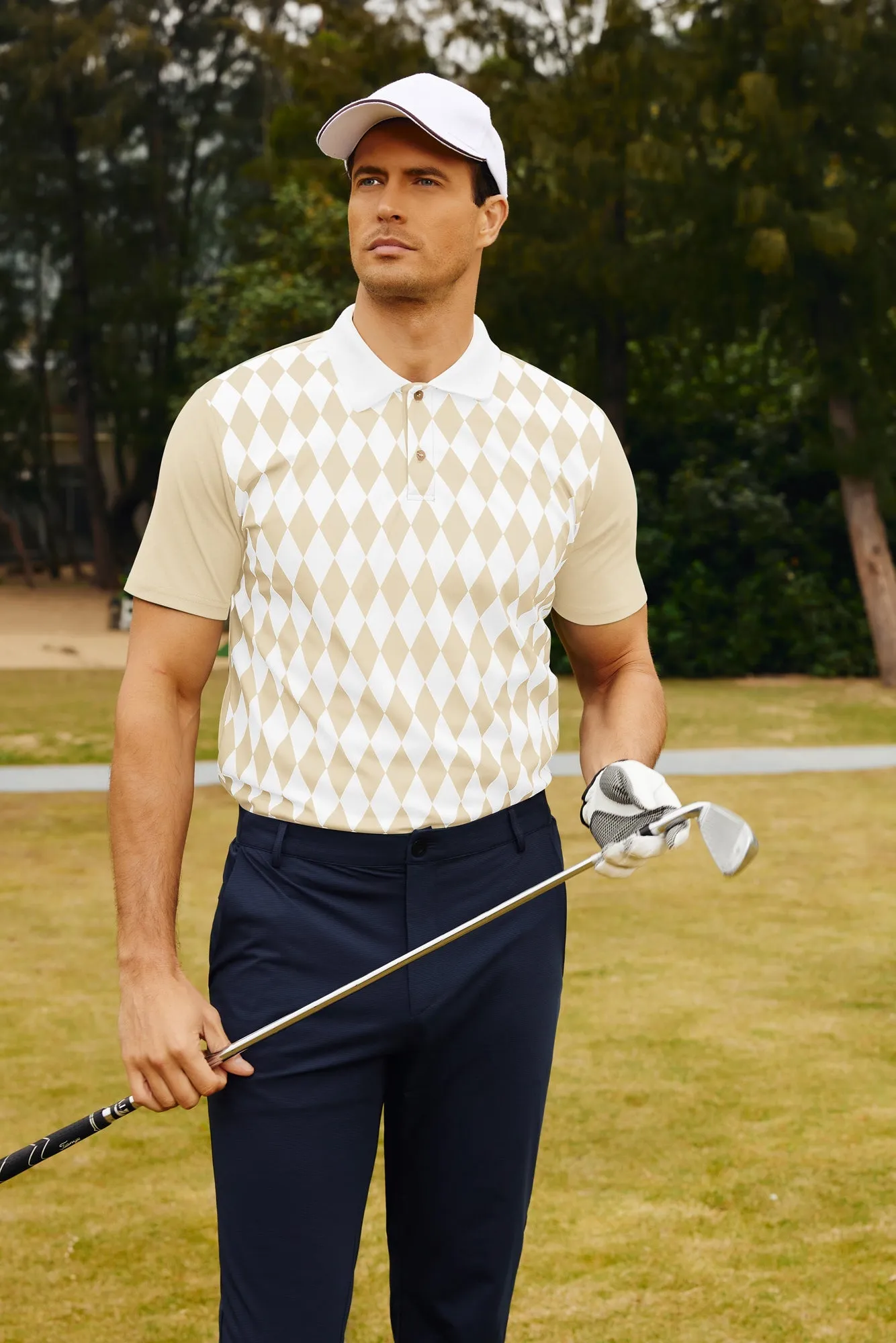 Mens Polo Shirt Short Sleeve Performance Golf Polo Pullover Shirts sold by Paul Jones