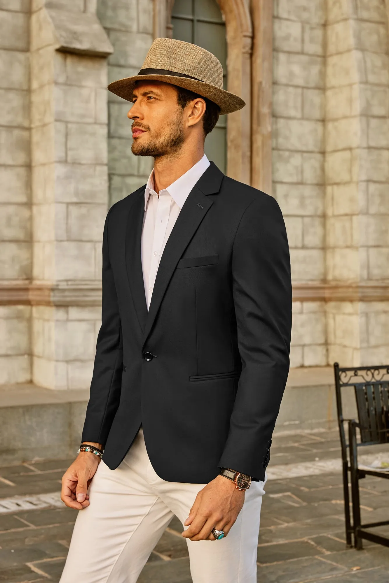 Men's Casual Suit Blazer Jackets One Button Lightweight Sports Leisure Coats sold by Paul Jones product image thumbnail 5