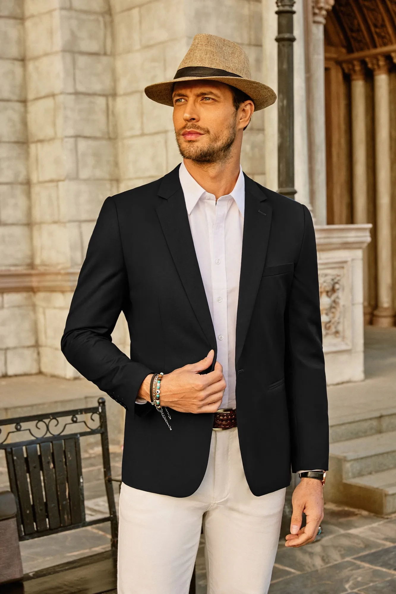 Men's Casual Suit Blazer Jackets One Button Lightweight Sports Leisure Coats sold by Paul Jones product image thumbnail 2