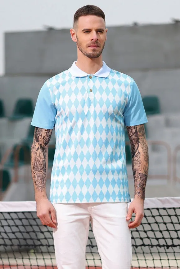 PJ Paul Jones Mens Polo Shirt Short Sleeve Performance Golf Polo Pullover Shirts Daily Casual Wear sold by Paul Jones