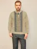 Men's Casual Quarter-Zip Sweaters Cable Knit Thermal Pullover Sweater sold by Paul Jones