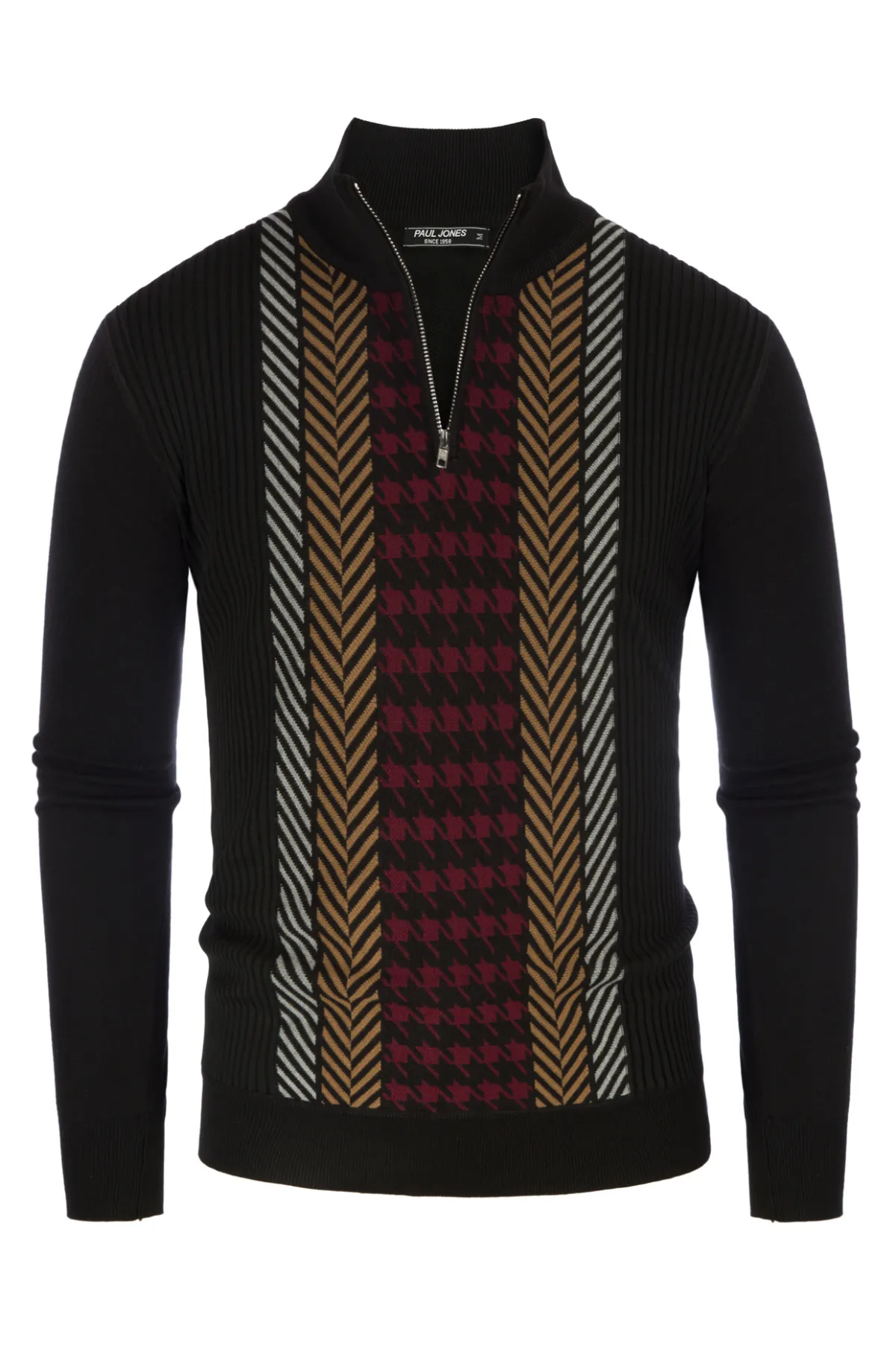 Men's Casual Quarter-Zip Sweaters Cable Knit Thermal Pullover Sweater sold by Paul Jones product image thumbnail 3