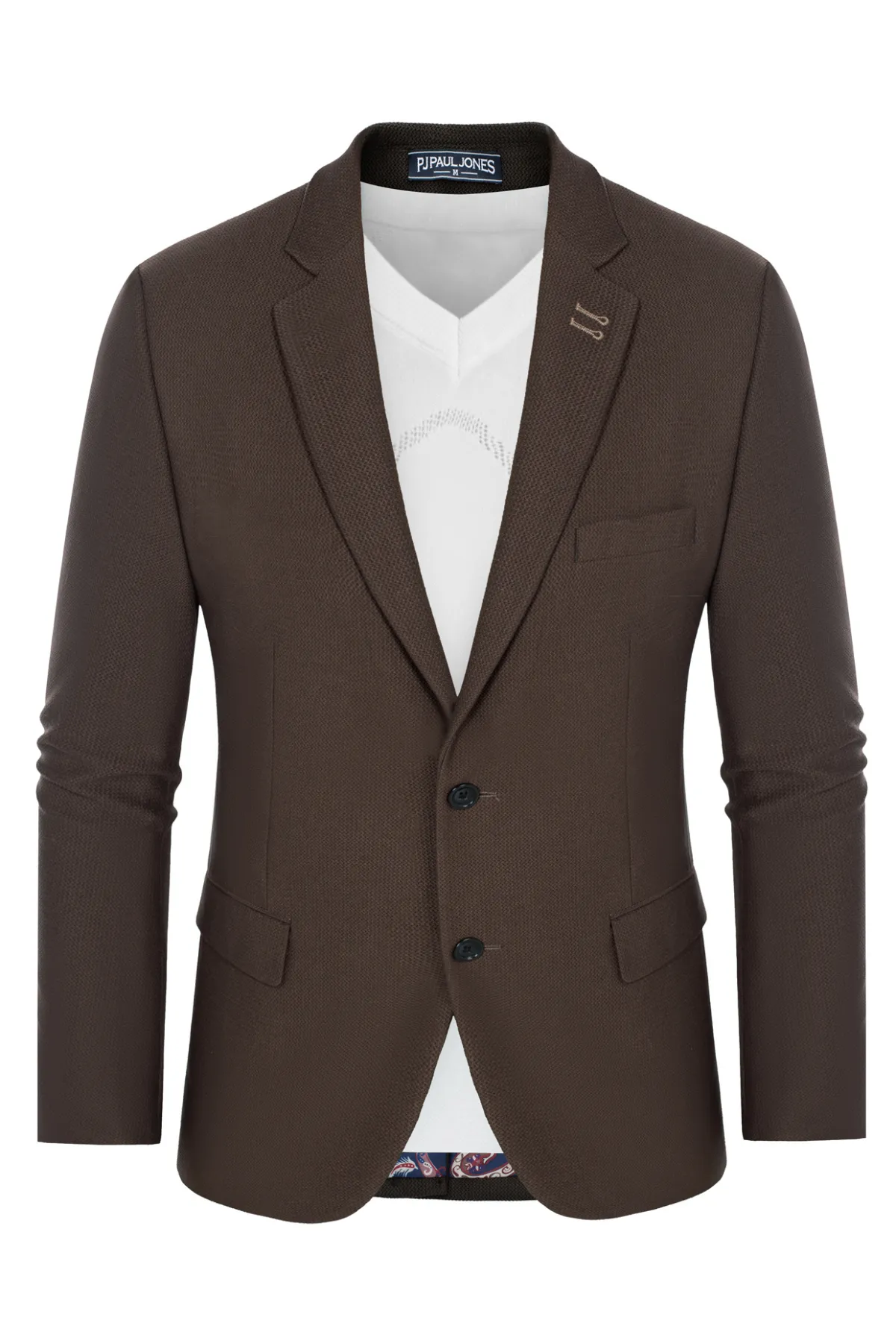 Mens Casual Blazers Lightweight Two Buttons Business Sport Coat Jackets and pants sold by Paul Jones product image thumbnail 4
