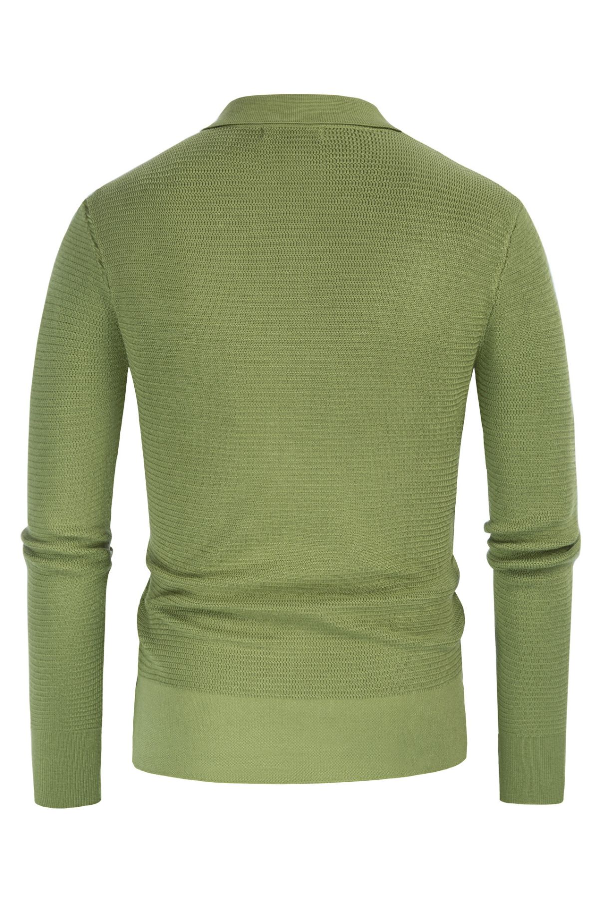 Mens Long Sleeve Button Down Knitted Cardigan Sweaters Stripe Polo Shirts sold by Paul Jones product image thumbnail 4