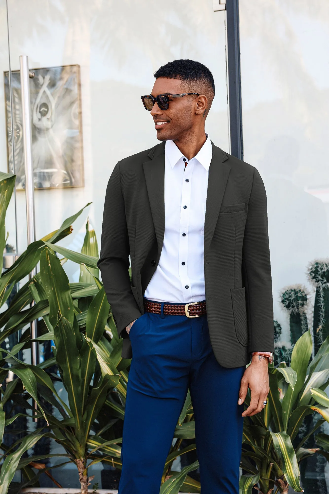 PJ PAUL JONES Sakko Herren Sportlich Regular Fit Business Two Buttons Blazers sold by Paul Jones product image thumbnail 4