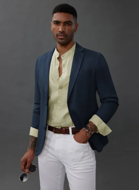 PJ Paul Jones Mens Casual Two Buttons Lightweight Blazer Jacket Regular Fit Stretch Knit Sport Coats sold by Paul Jones