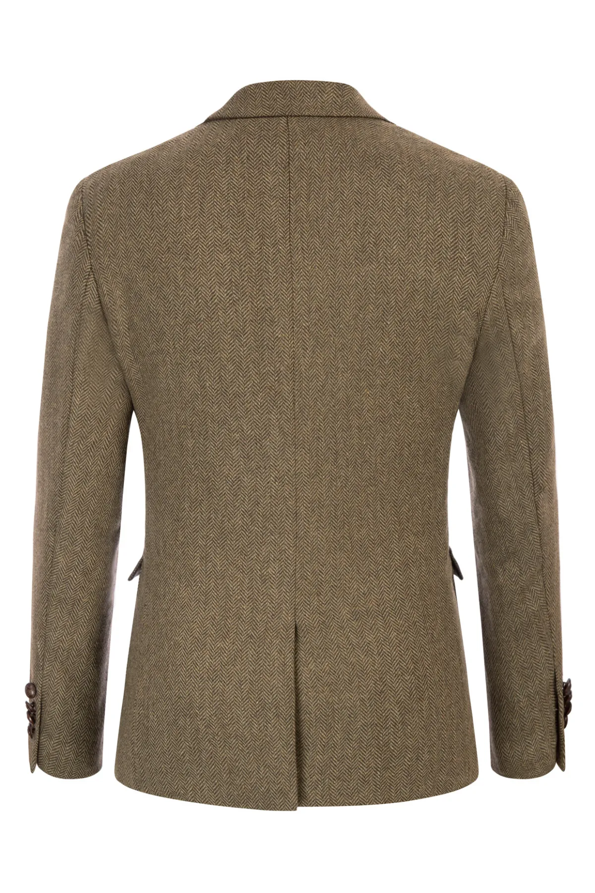 Men Herring Bone Textured Blazer Coat Notch Lapel Two Buttons Casual Coat sold by Paul Jones product image thumbnail 4
