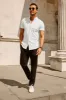 Men's Short Sleeve Oxford Shirt Slim Fit Button Down Cardigans Shirts sold by Paul Jones