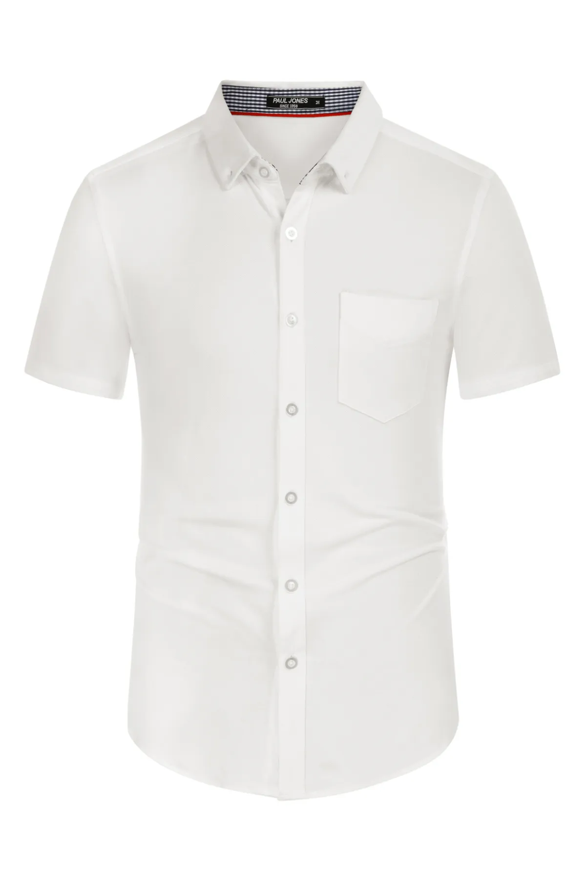 Men's Short Sleeve Oxford Shirt Slim Fit Button Down Cardigans Shirts sold by Paul Jones product image thumbnail 3