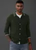 PJ Paul Jones Mens Button Down Cardigan Sweaters Cable Knit Polo Collar Knitwears sold by Paul Jones