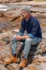 Men's Quarter Zip Sweater Slim Fit Casual Pullover Sweater Mock Neck Polo Sweater sold by Paul Jones