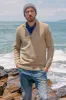 Men's Quarter Zip Sweater Slim Fit Casual Pullover Sweater Mock Neck Polo Sweater sold by Paul Jones
