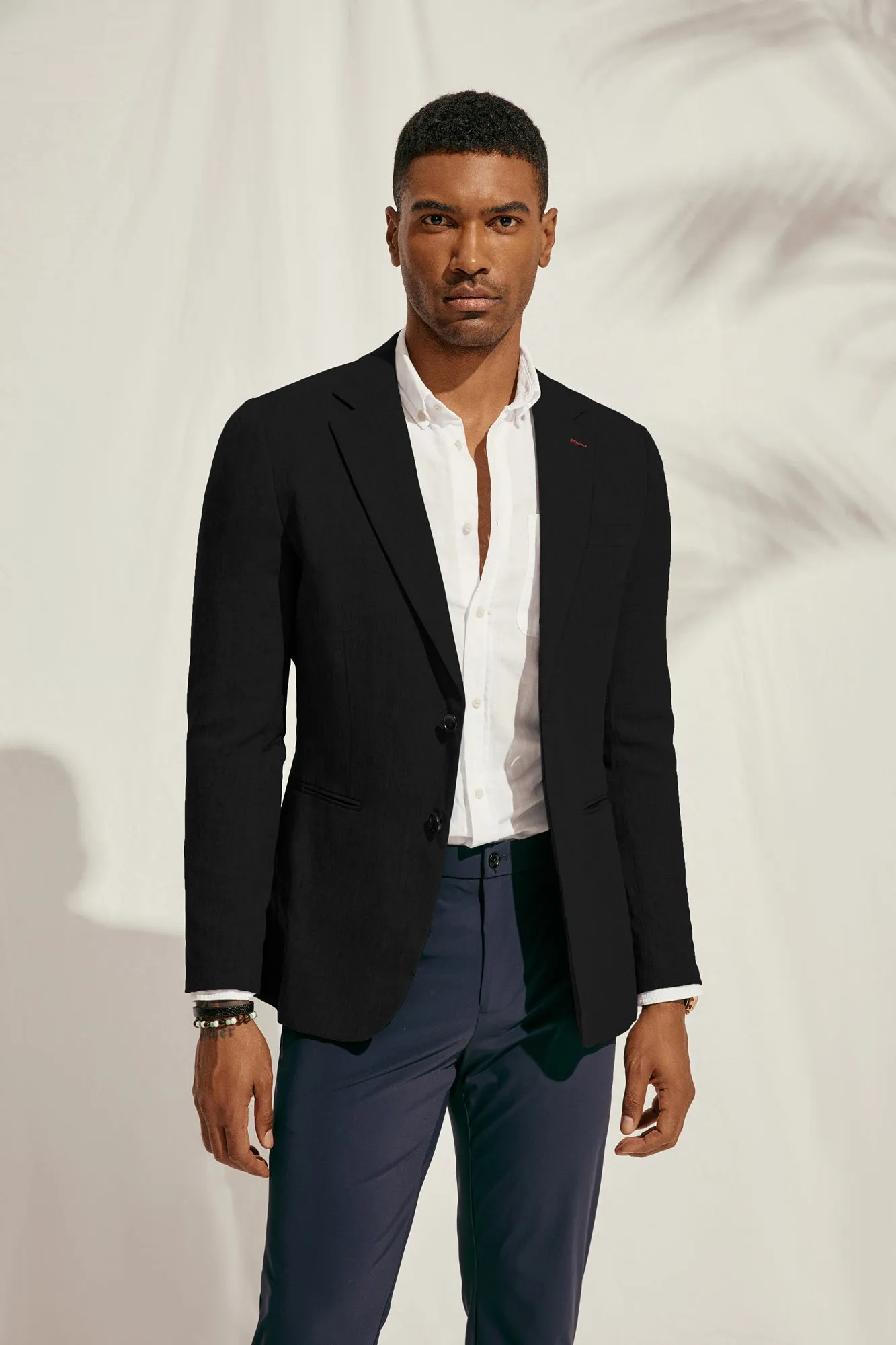 Men Notch Lapel Blazer Coat Casual Two Buttons Back Slit Suit Coats sold by Paul Jones product image thumbnail 2