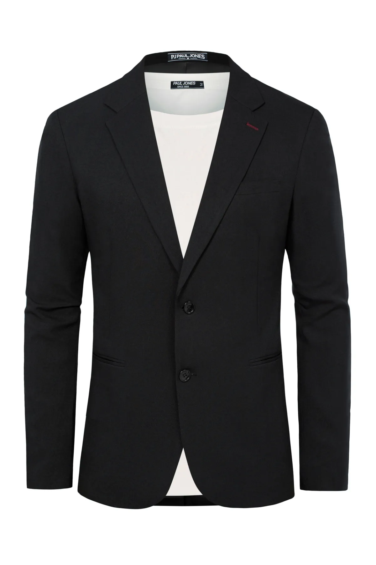 Men Notch Lapel Blazer Coat Casual Two Buttons Back Slit Suit Coats sold by Paul Jones product image thumbnail 3