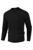 Men's Crewneck Pullover Sweater Waffle Textured Long Sleeve Knitted Sweaters sold by Paul Jones