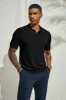 Men's Knit Polo Shirts Casual Short Sleeve Solid Button Down Pullover Polo T Shirts sold by Paul Jones