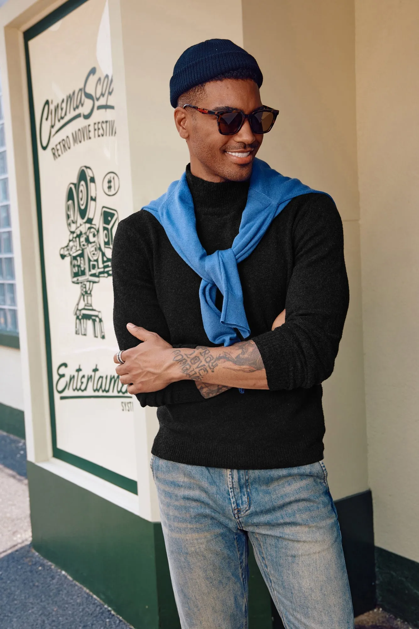 Men's Mock Turtleneck Sweater Long Sleeve Under Wool Blend Pullover Casual Sweaters sold by Paul Jones product image thumbnail 5