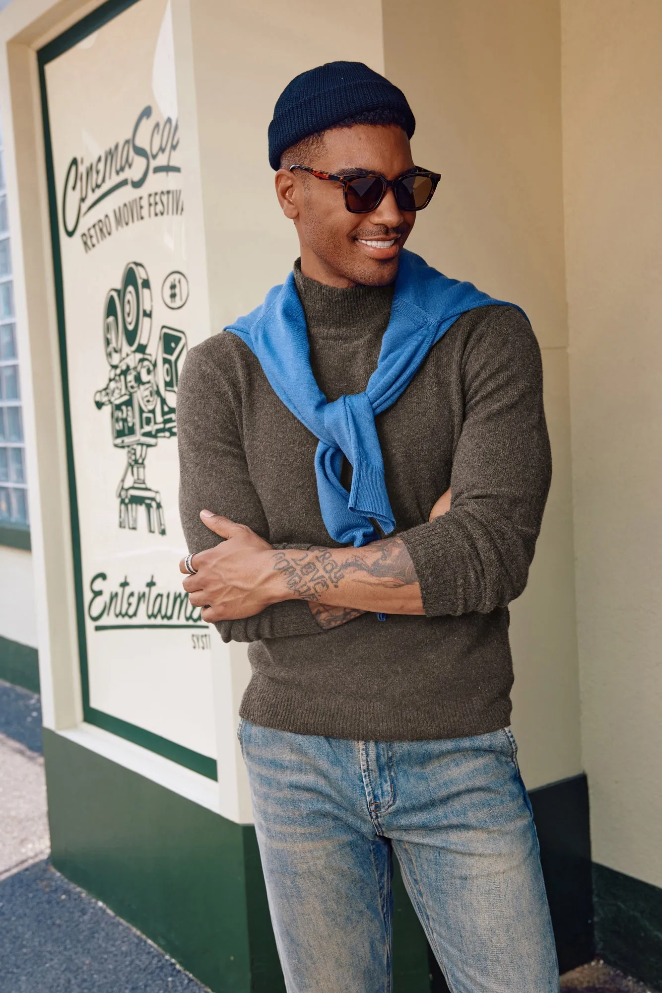 Men's Mock Turtleneck Sweater Long Sleeve Under Wool Blend Pullover Casual Sweaters sold by Paul Jones product image thumbnail 2