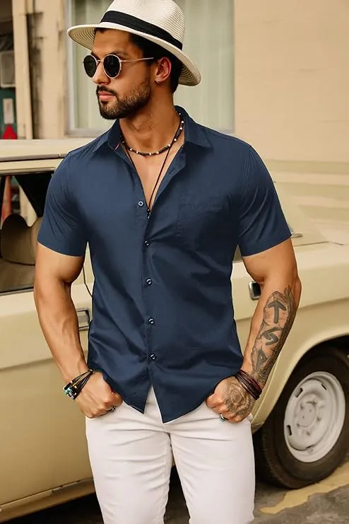 Men's Business Casual Long Sleeves Dress Shirts Cardigans Shirts sold by Paul Jones product image thumbnail 2